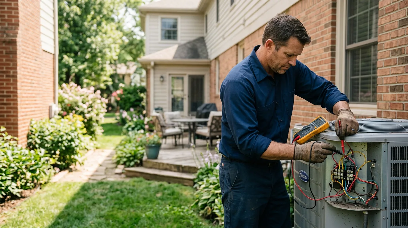 HVAC technician working near Solana Beach, CA
